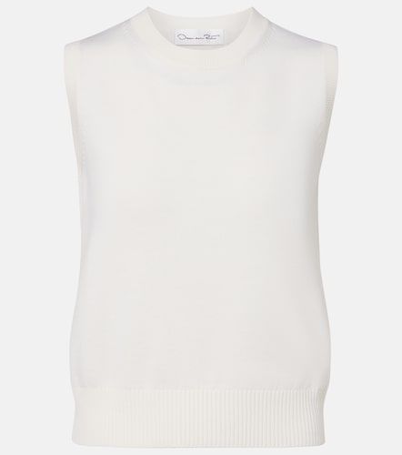 Pull sans manches en laine vierge - Oscar de la Renta - Modalova