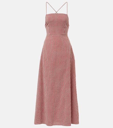 Robe longue Lori en coton à carreaux - Posse - Modalova