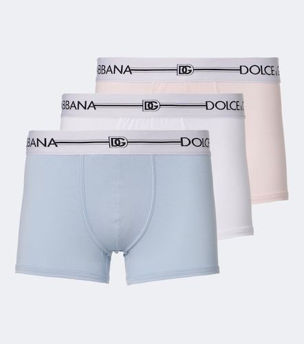 Set de 3 boxers en coton mélangé - Dolce&Gabbana - Modalova