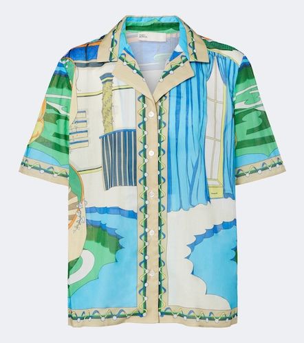 Chemise de bowling en coton à imprimé - Tory Burch - Modalova