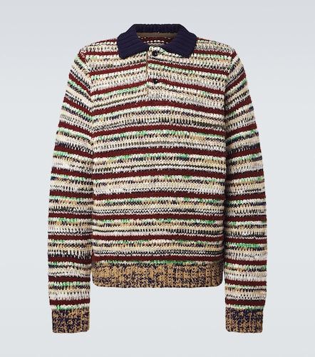 Sacai Polo rayé en coton mélangé - Sacai - Modalova