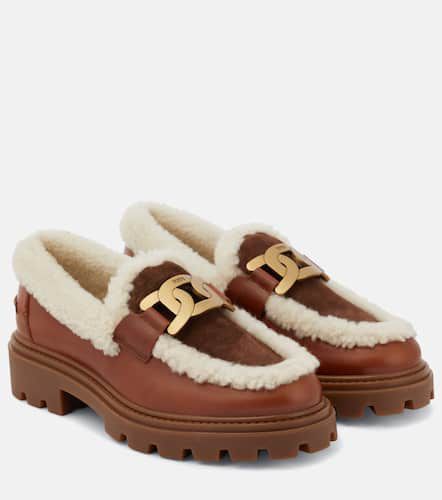 Mocassins Kate en cuir et shearling - Tod's - Modalova