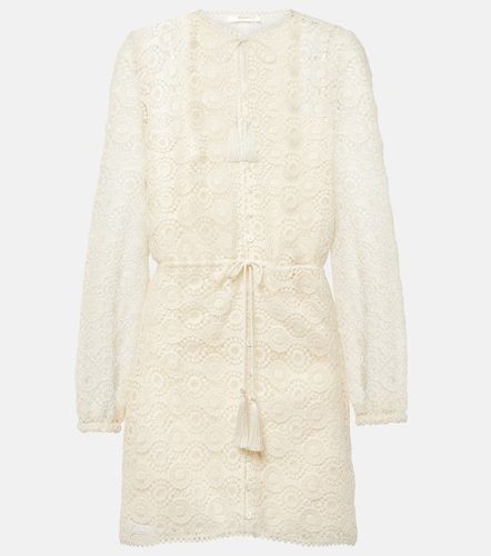 Frame Robe en coton et dentelle - Frame - Modalova