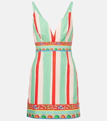 Robe Taormina rayée en coton mélangé - Dolce&Gabbana - Modalova