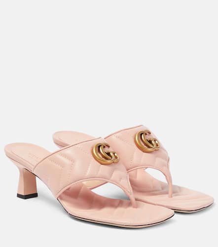 Gucci Mules Double G en cuir - Gucci - Modalova