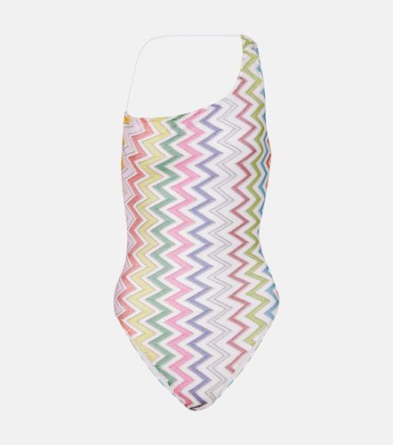 Maillot de bain Zigzag asymétrique en lamé - Missoni - Modalova