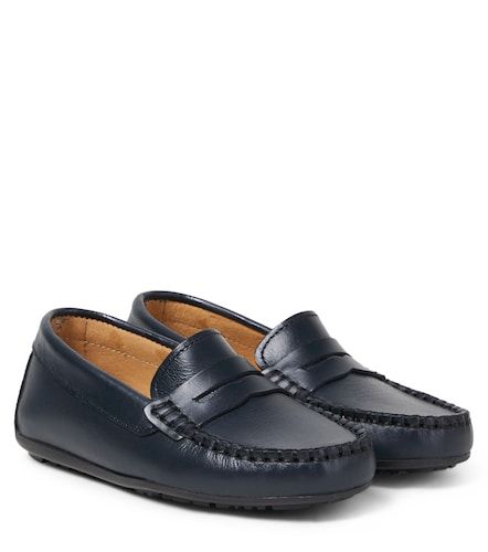 La Coqueta Mocassins Marine en cuir - La Coqueta - Modalova