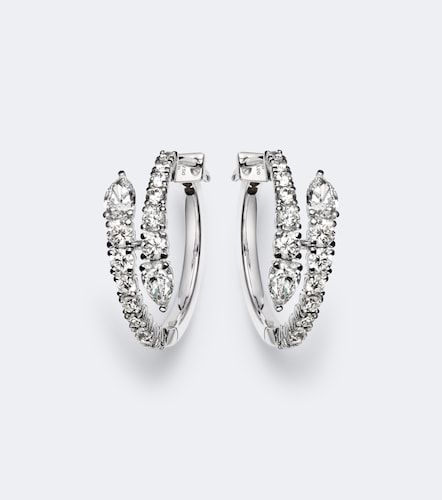 Boucles d'oreilles Diamond Twist en or blanc 18 ct et diamants - Bucherer Fine Jewellery - Modalova