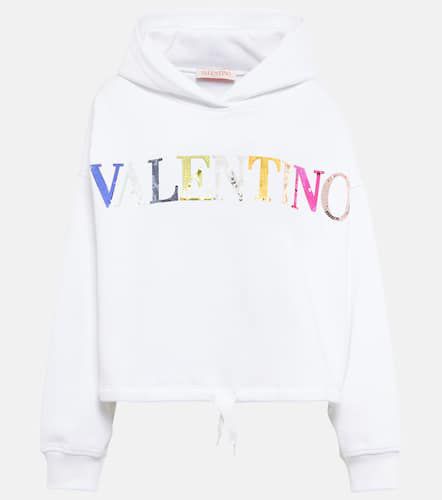 Sweat-shirt à capuche en coton à logo - Valentino - Modalova