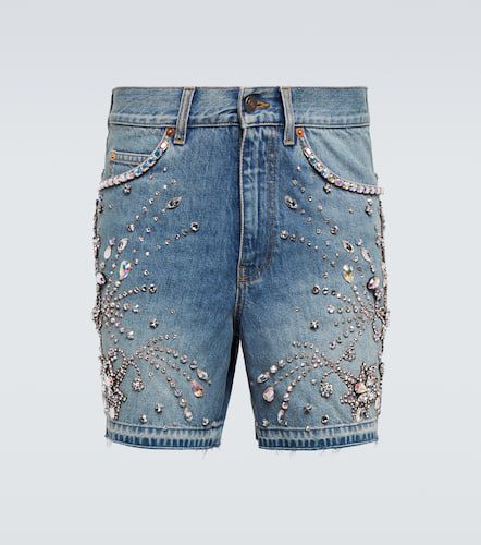 Gucci Short en jean à ornements - Gucci - Modalova