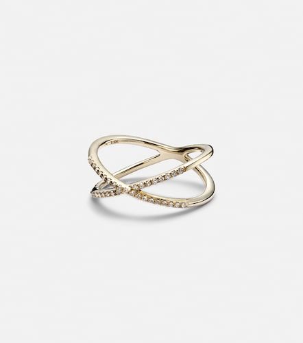 Bague en or 10 ct et diamants - Stone and Strand - Modalova
