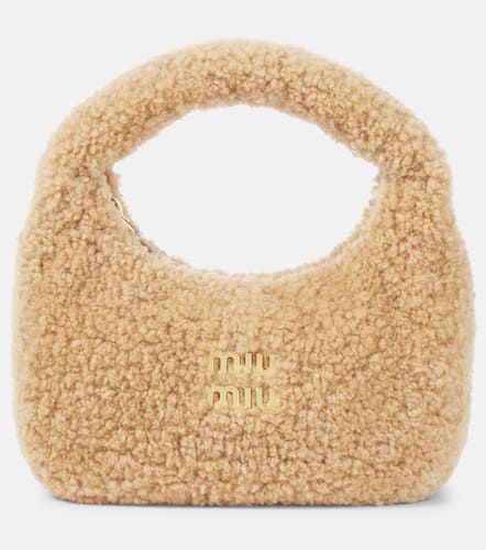 Sac Wander Small en shearling - Miu Miu - Modalova