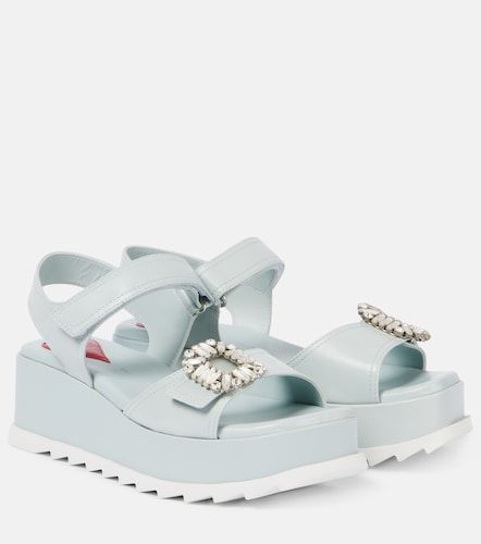 Sandales compensées en cuir - Roger Vivier - Modalova