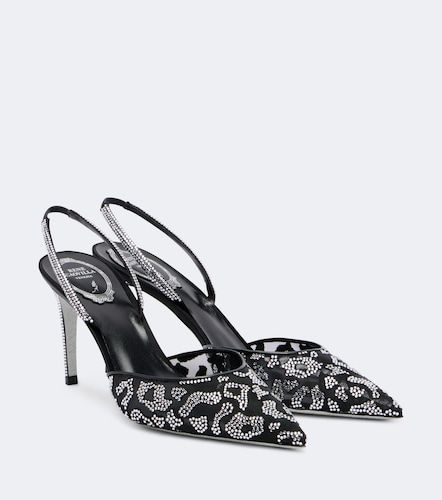 Escarpins slingback en mesh à ornements - Rene Caovilla - Modalova