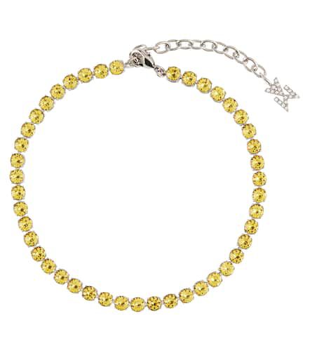 Bracelet de cheville Tennis à cristaux - Amina Muaddi - Modalova