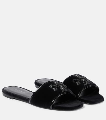 Tory Burch Mules Eleanor en velours - Tory Burch - Modalova