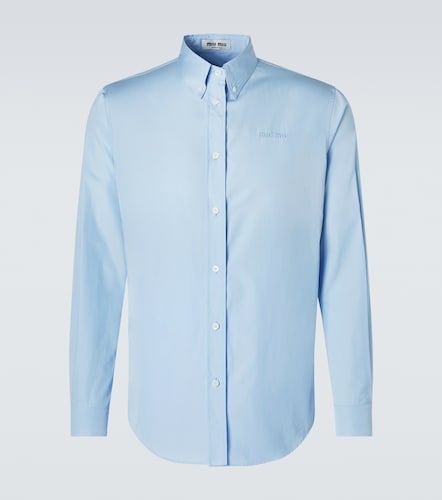Chemise en popeline de coton - Miu Miu - Modalova