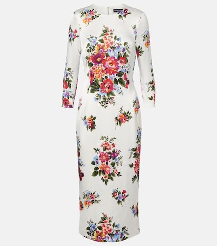 Dolce&Gabbana Robe midi à fleurs - Dolce&Gabbana - Modalova