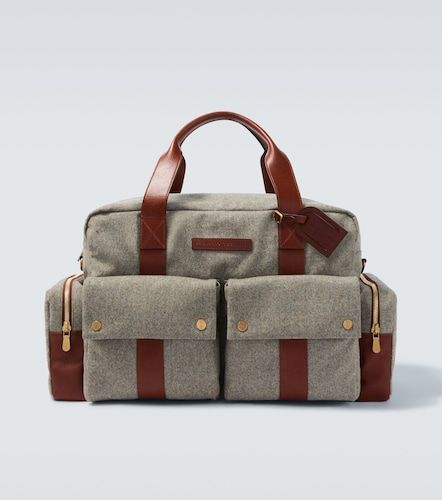 Sac de voyage avec détails en cuir - Brunello Cucinelli - Modalova