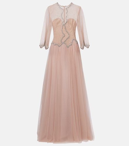 Robe longue Evanna à ornements - Costarellos - Modalova