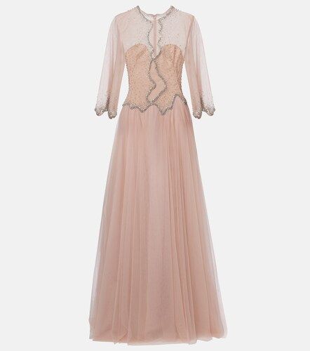 Robe longue Evanna à ornements - Costarellos - Modalova