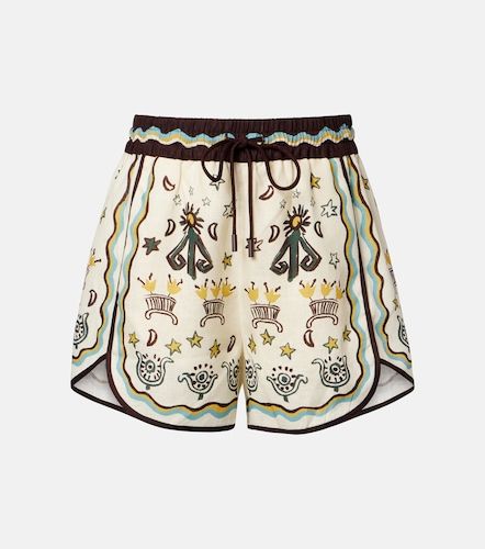 Alémais Short Sun Dancer imprimé en lin - Alemais - Modalova