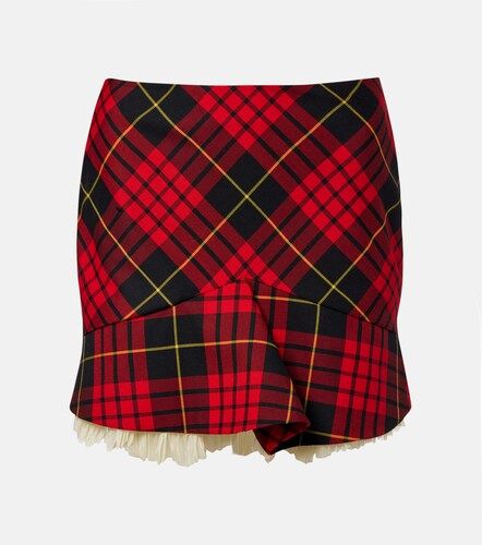 Mini-jupe MacQueen Tartan à volants - McQueen - Modalova