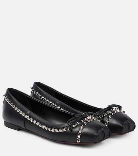 Ballerines Mamadrague Spikes en cuir - Christian Louboutin - Modalova