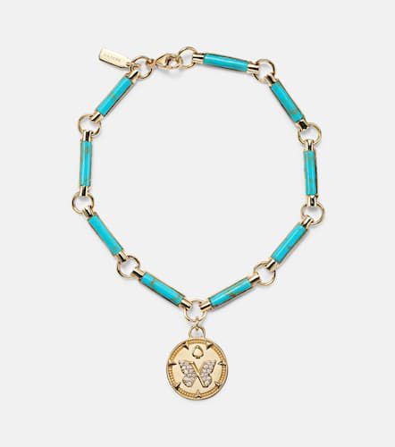 Bracelet Reverie Element en or 18 ct, turquoises et diamants - FoundRae - Modalova