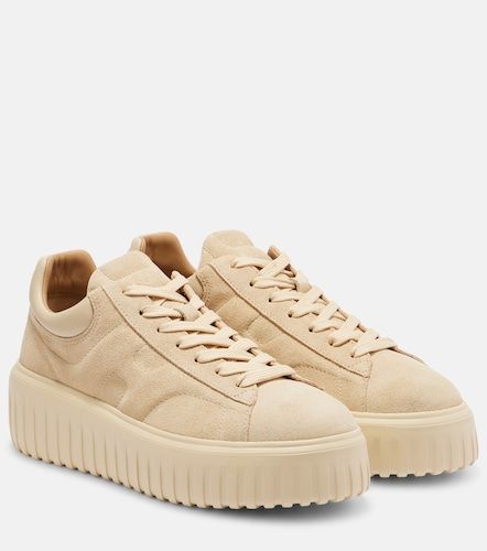 Baskets H-Stripes à plateforme en daim - Hogan - Modalova