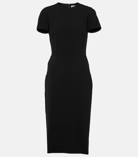 Robe midi T-Shirt ajustée en crêpe - Victoria Beckham - Modalova