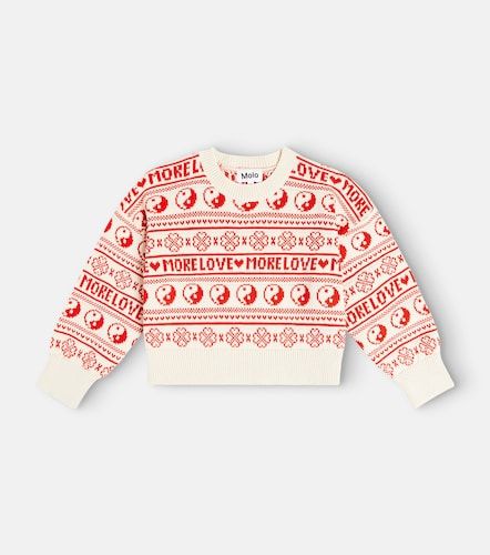 Molo Pull intarsia Gerrie en coton - Molo - Modalova