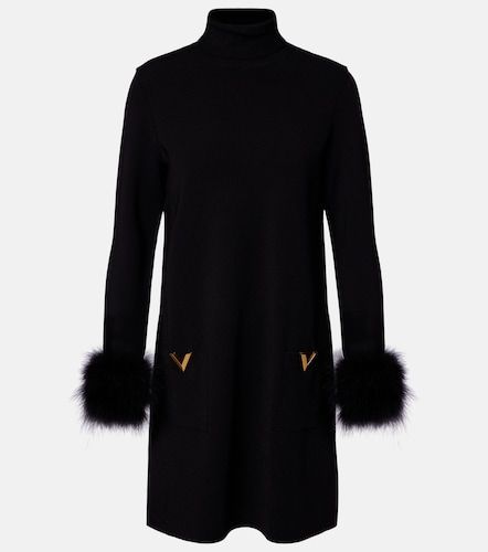 Valentino Robe VLogo à plumes - Valentino - Modalova