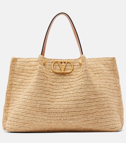 Cabas VLogo Medium en raphia - Valentino Garavani - Modalova
