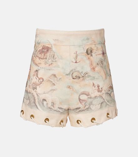 Zimmermann Short imprimé en lin - Zimmermann - Modalova