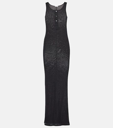 Robe longue en maille de coton - Ami Paris - Modalova