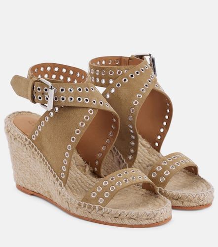 Espadrilles compenses Iriane en daim - Isabel Marant - Modalova