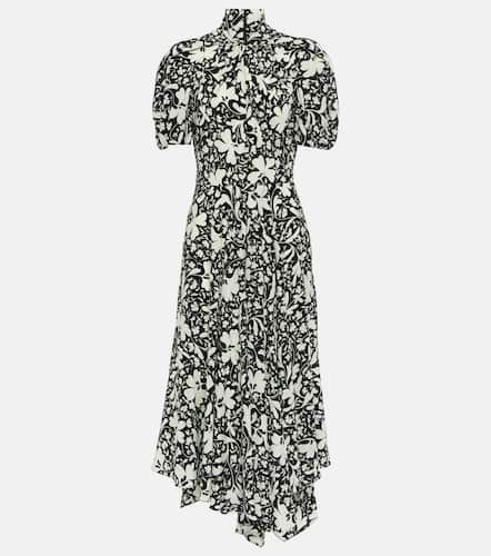 Robe midi en soie à fleurs - Stella McCartney - Modalova