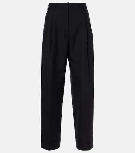 Pantalon ample à taille haute en laine - Dries Van Noten - Modalova