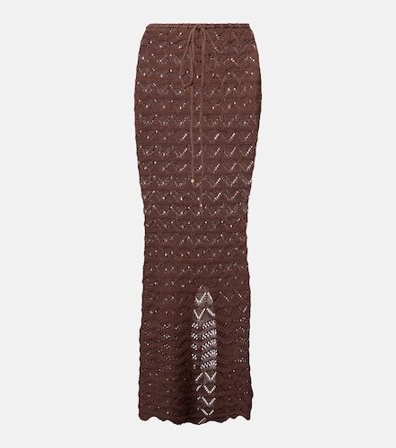 Jupe longue Helena en crochet de coton mélangé - Bananhot - Modalova