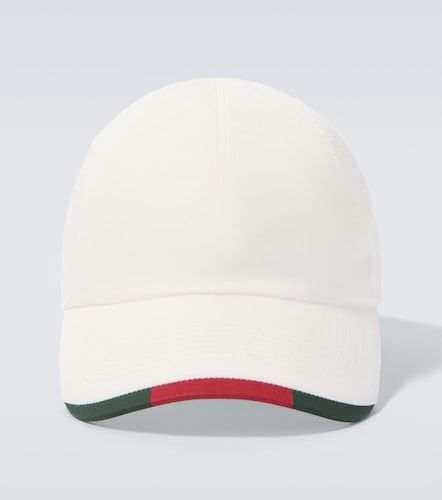 Casquette Web Stripe en coton mélangé - Gucci - Modalova