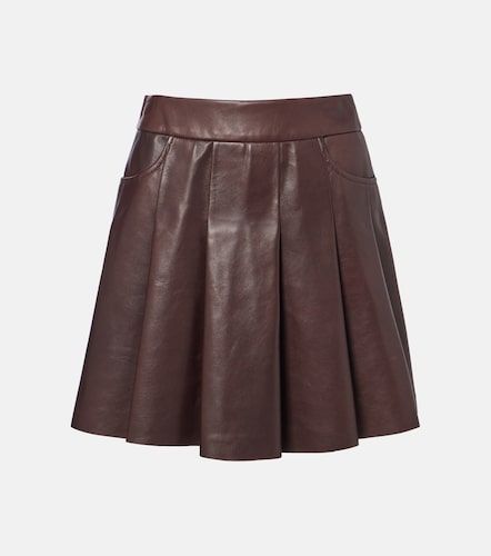 Nour Hammour Mini-jupe en cuir - Nour Hammour - Modalova