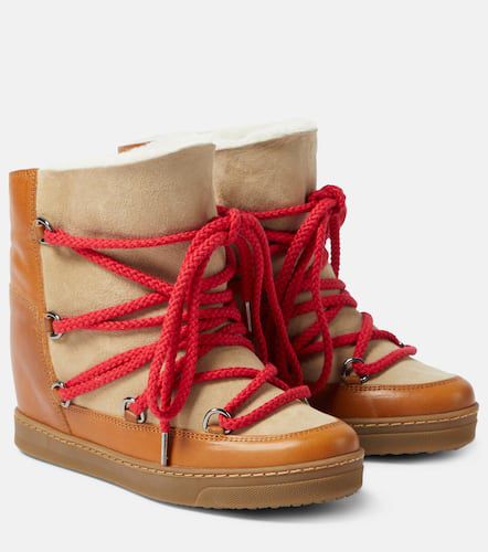 Bottines après-ski Nowles en cuir - Isabel Marant - Modalova