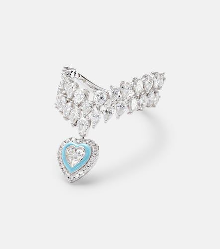 Bague Heart Of The Ocean en or blanc 18 ct et diamants - Kamyen - Modalova