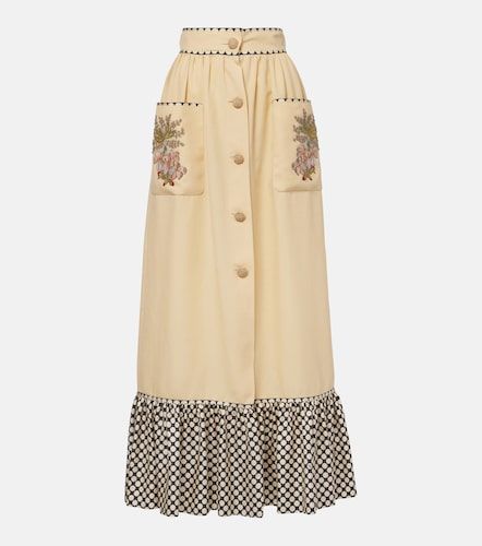 Jupe longue Plus De Pois brodée - Valentino - Modalova