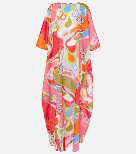 Cafetan Orchidee en mousseline de coton - Pucci - Modalova