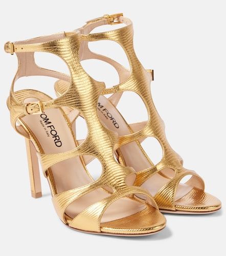 Sandales Paradis en cuir à effet serpent - Tom Ford - Modalova