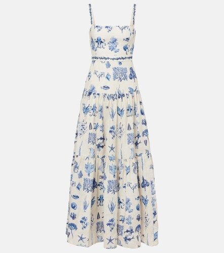 Robe longue Lima imprimée en lin - Agua by Agua Bendita - Modalova