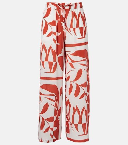 Pantalon ample Voto imprimé en soie - Max Mara - Modalova