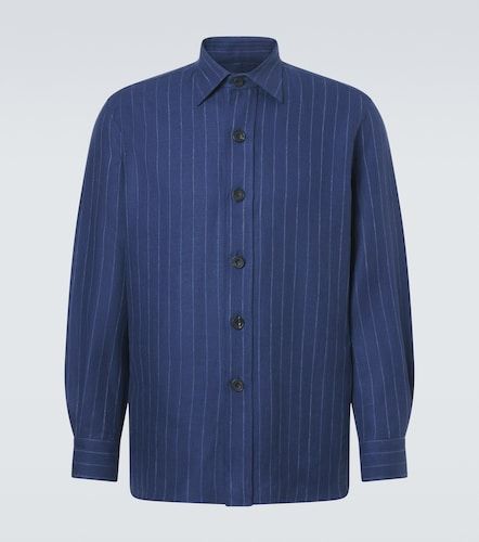 Chemise Slash en lin et laine mélangés - Rubinacci - Modalova